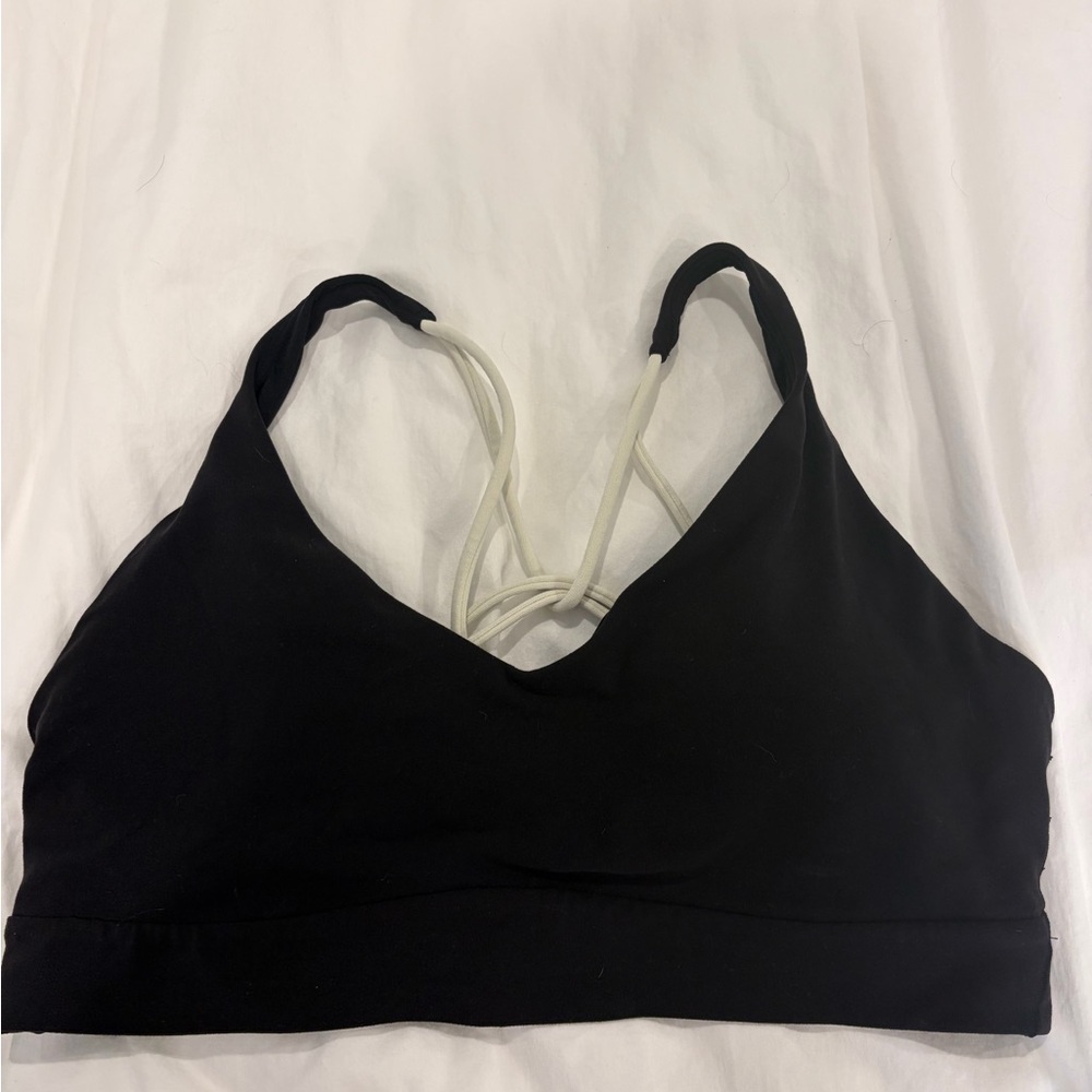 Athleta Solace Sports Bra Black & White - Picture 3 of 6